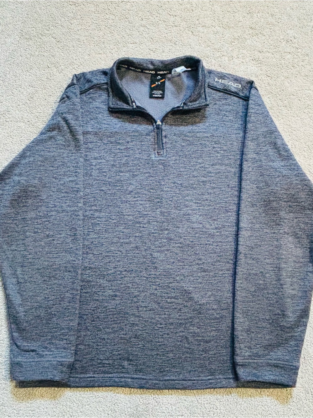 Head Men's Heathered Charcoal Quarter-Zip Sweater